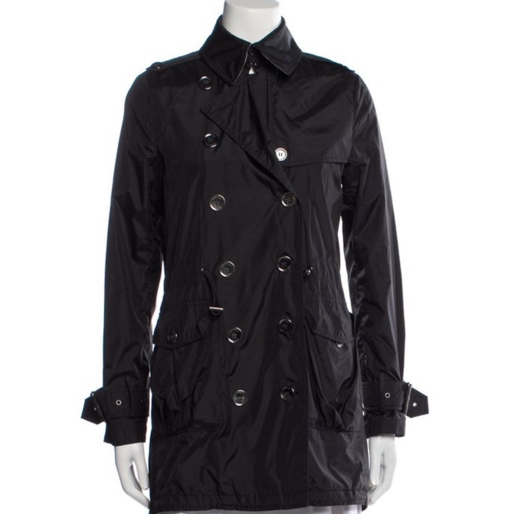 Burberry Black Double-Breasted Trench Coat